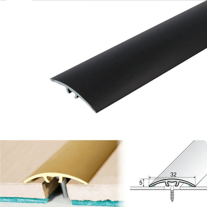 A66 32mm Anodised Aluminium Door Threshold Strip Black