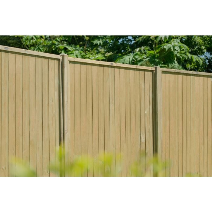 Forest Vertical T&G Fence Panel 6ft x 6ft (1.83mtr x 1.83mtr) - Treated Timber (Pack of 4)