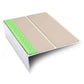 ASL10 85x32mm Aluminium Non Slip Stair Nosing Edge Trim With Pvc Insert Beige
