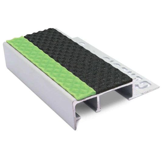 ATS – 10mm and 12.5mm Tredsafe Non Slip Slimline Stair Nosing Black Tredsafe