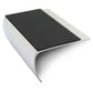 NSL25 69 x 40mm Aluminium Stair Nosing with PVC Anti-Slip Insert Black