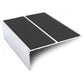 NSL09 85 x 32mm Aluminium Non Slip Stair Nosing Edge Trim With Pvc Insert Black