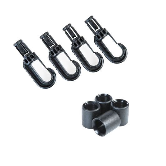Black Auto-Locking Shock Cord Hook