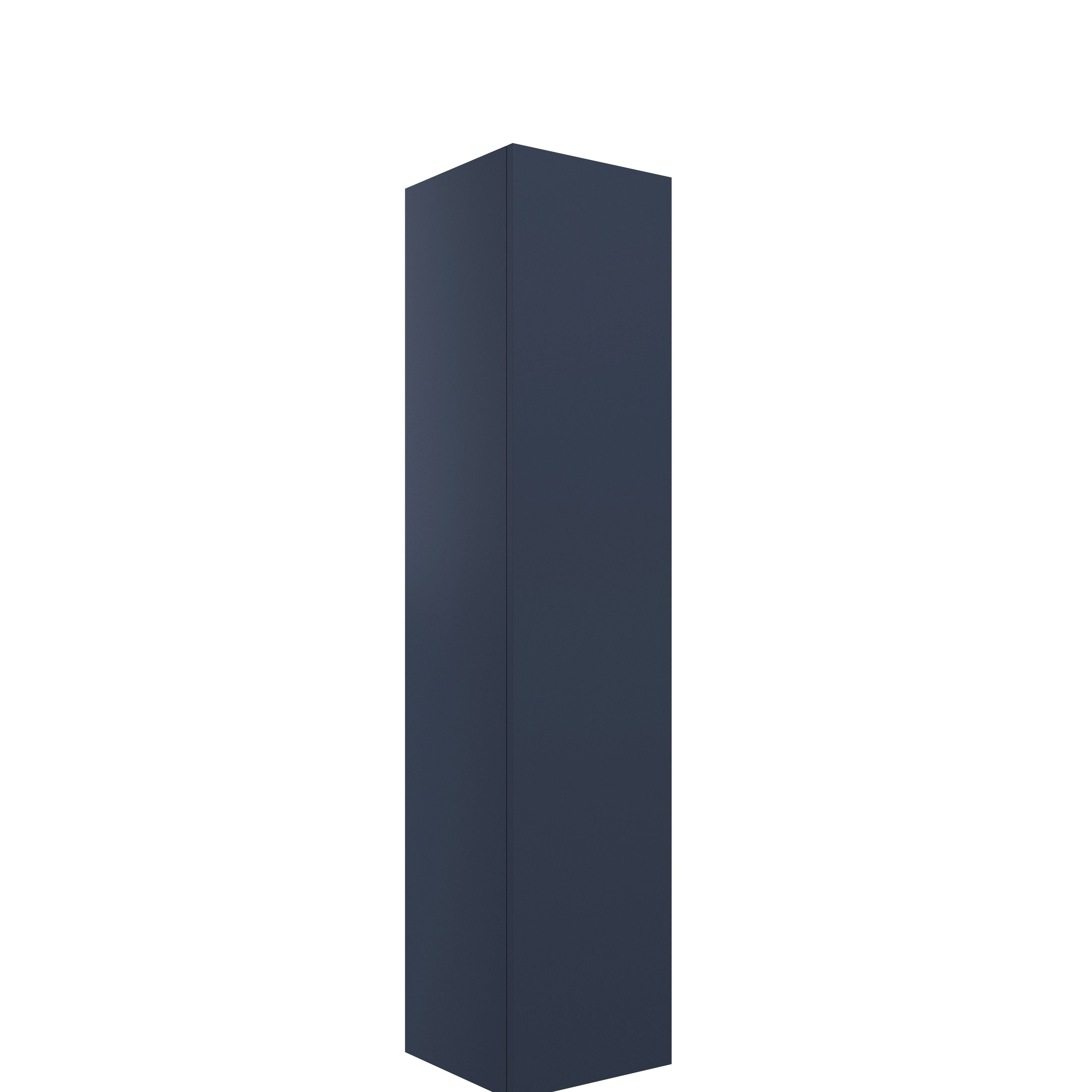 Fontmell Wall Hung 1 Door Tall Unit 350mm - Matt Deep Blue