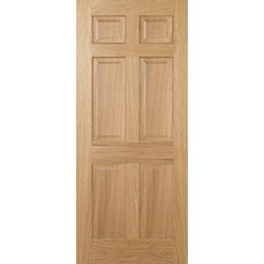 Regency Solid Core Internal Door - Prefinished - 6P Non Raised 2032 x 813mm Oak PFOREG32