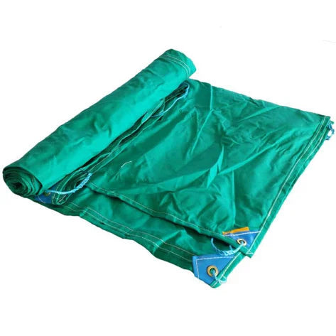14oz Green Cotton Canvas Tarpaulin Heavy Duty Water Repellent Cover