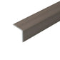 A35 20 x 20mm Anodised Aluminium Non Slip Ribbed Treads Stair Nosing Edge Trim Champagne