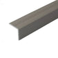 A35 20 x 20mm Anodised Aluminium Non Slip Ribbed Treads Stair Nosing Edge Trim Inox