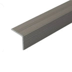 A35 20 x 20mm Anodised Aluminium Non Slip Ribbed Treads Stair Nosing Edge Trim Inox