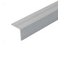 A35 20 x 20mm Anodised Aluminium Non Slip Ribbed Treads Stair Nosing Edge Trim silver
