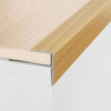 A60 15 x 22mm Push-In Anodised Aluminium Stair Nosing Edge Trim