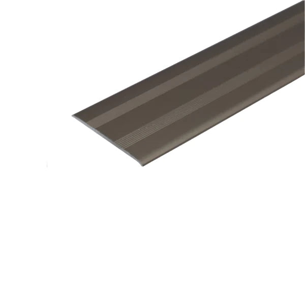 A08 35mm Anodised Aluminium Flat Self Adhesive Door Threshold Strip Champagne