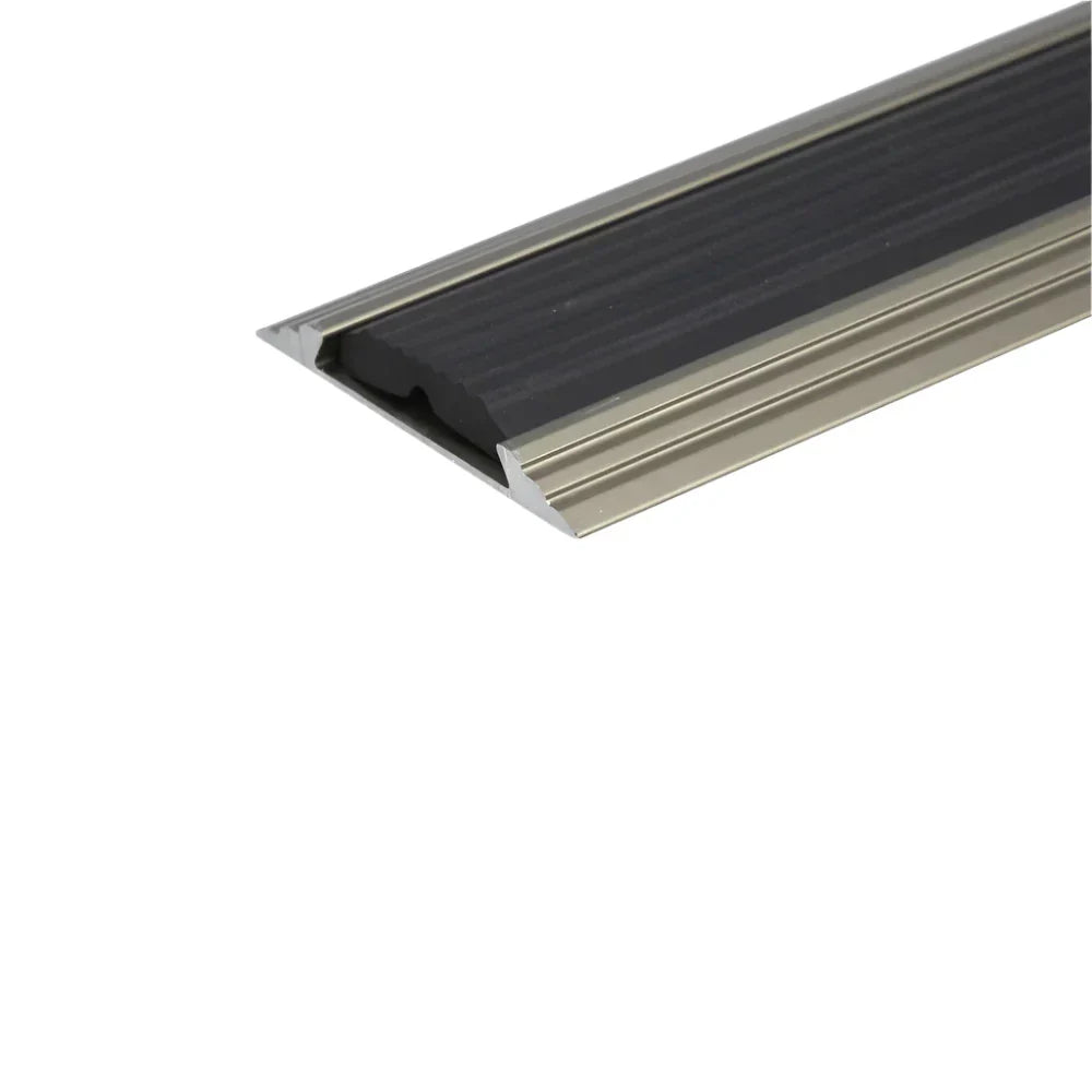 A10 50mm Anodised Aluminium Flat Non Slip Door Threshold Strip Champagne 27000mm x 50mm