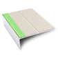 ASL10 85x32mm Aluminium Non Slip Stair Nosing Edge Trim With Pvc Insert Canvas