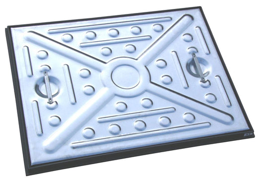 EJ Pedestrian Galvanised Manhole Cover - 600 x 450mm