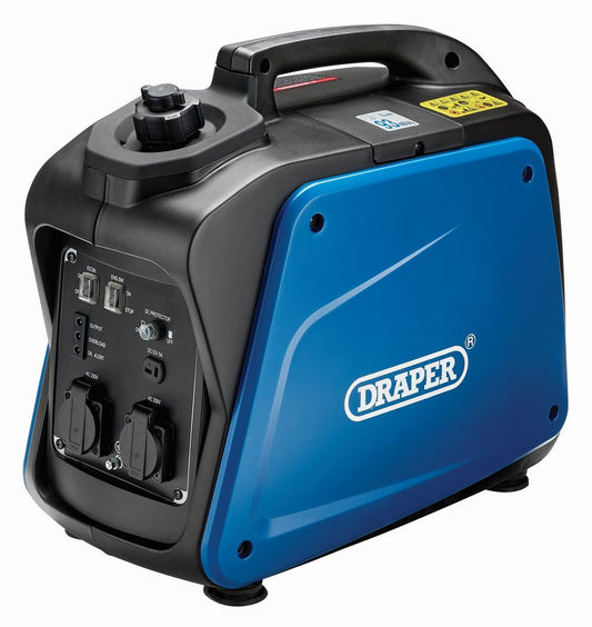 Draper Petrol Inverter Generator - 1700W, (1800W Max)