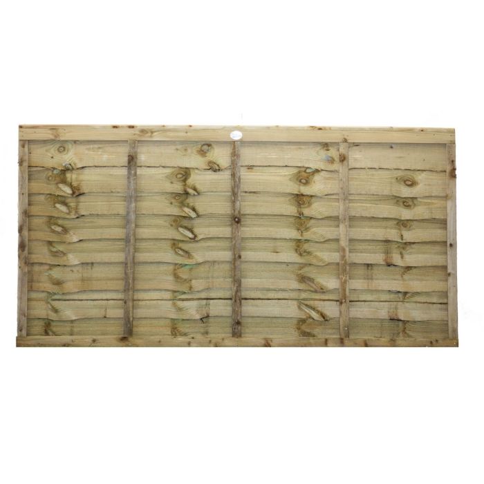 Tafs Pressure Treated Waney Lap Fence Panel 6ft x 3ft (1828 x 915mm)