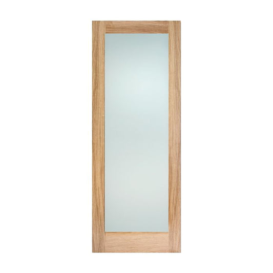 LPD Pattern 10 1L Frosted Glazed Internal Door 2040 x 726mm Unfinished Oak