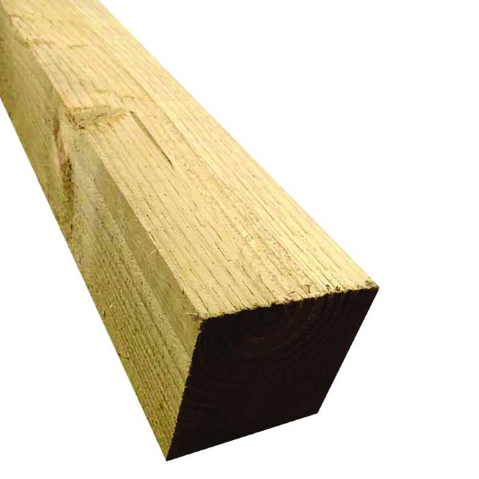 UC4 Treated Fence Post 75 x 75mm Nominal 2.4mtr Green