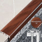D-K0200 30 x 30mm Pvc Wood Effect Stair Nosing Edge Trim Mahogany 7e 1.0m