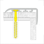 45x22mm Wood Effect PVC Stair Nosing – UPVC Edge Trim for Safe Step Protection