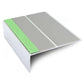 ASL09 85x30mm Aluminium Non Slip Stair Nosing Edge Trim With Pvc Insert Dolphin Grey