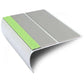 ASL29 87x40mm Aluminium Non Slip Stair Nosing Edge Trim With Pvc Insert Dolphin Grey