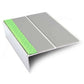 ASL10 85x32mm Aluminium Non Slip Stair Nosing Edge Trim With Pvc Insert Dolphin Grey