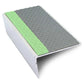ASL02 Tredsafe 57x32mm Aluminium Non Slip Stair Nosing Edge Trim With Pvc Insert Dolphin Grey Tredsafe