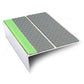 ASL10 Tredsafe 85x32mm Aluminium Non Slip Stair Nosing Edge Trim With Pvc Insert Dolphin Grey Tredsafe