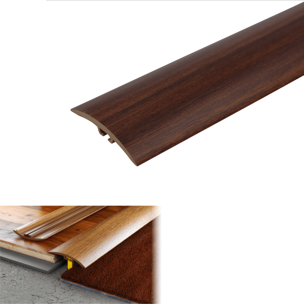 42mm PVC Wood-Effect Door Threshold Strip – D-P0200 Mahogany 7e