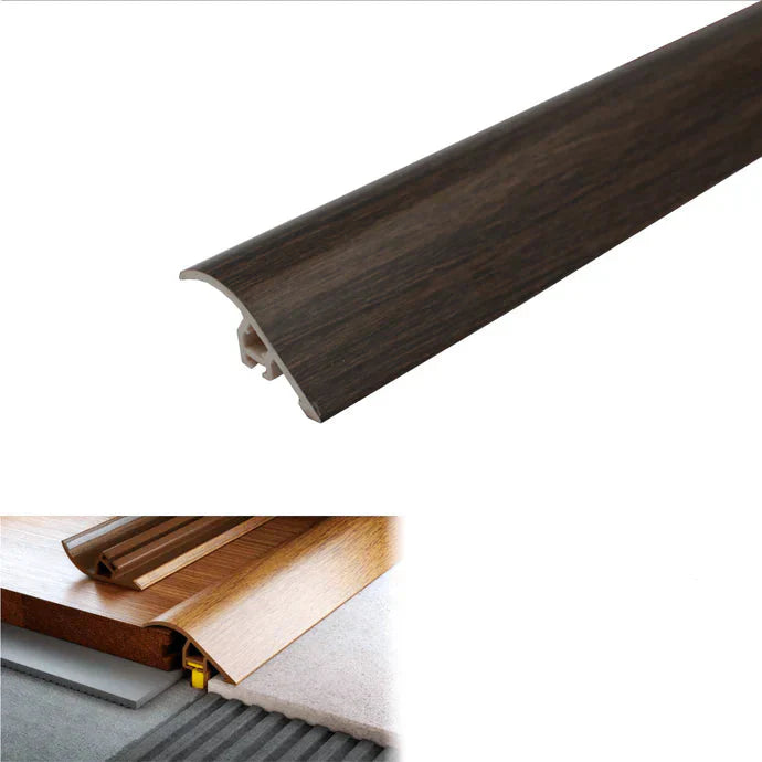 D-PS400 40mm PVC Wood-Effect Ramp Door Threshold Venge 0P