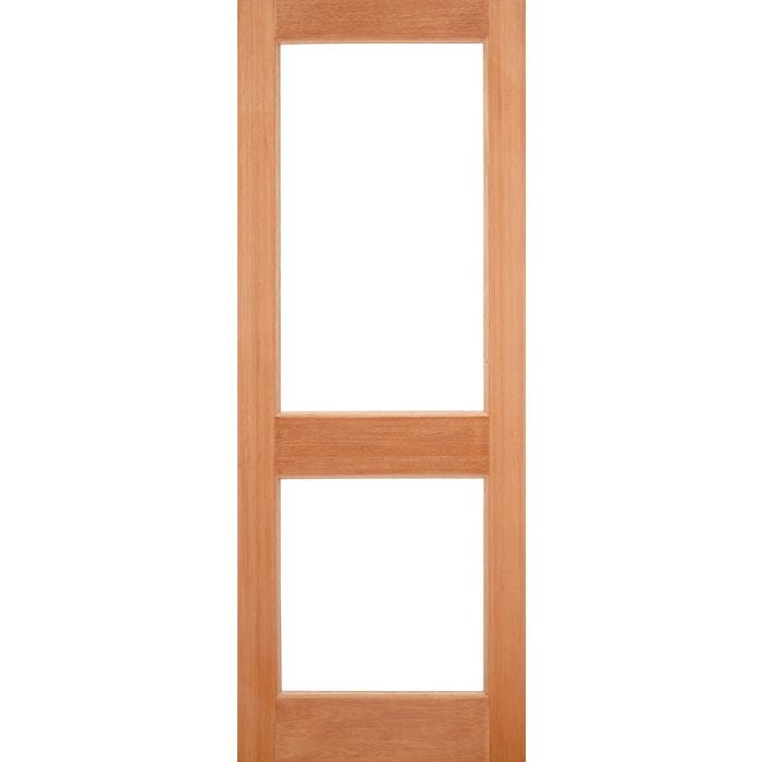 LPD 2XGG 2L Unglazed M&T External Door 2032 x 813mm Unfinished Hardwood
