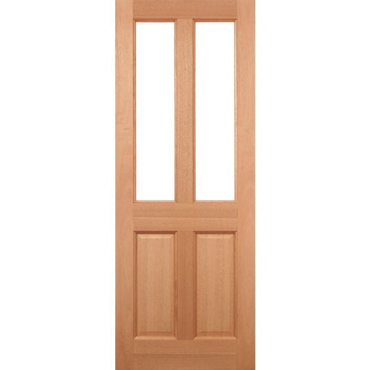 LPD Malton 2L Glazed M&T External Door 2032 x 813mm Unfinished Hardwood