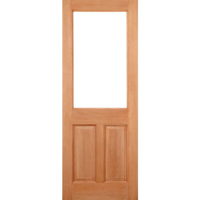 LPD 2XG 2P 1L Unglazed Dowelled External Door 1981 x 762mm Unfinished Hardwood