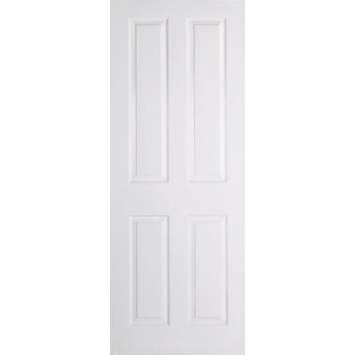 LPD Textured 4P Internal Door 1981 x 686mm Primed White Composite