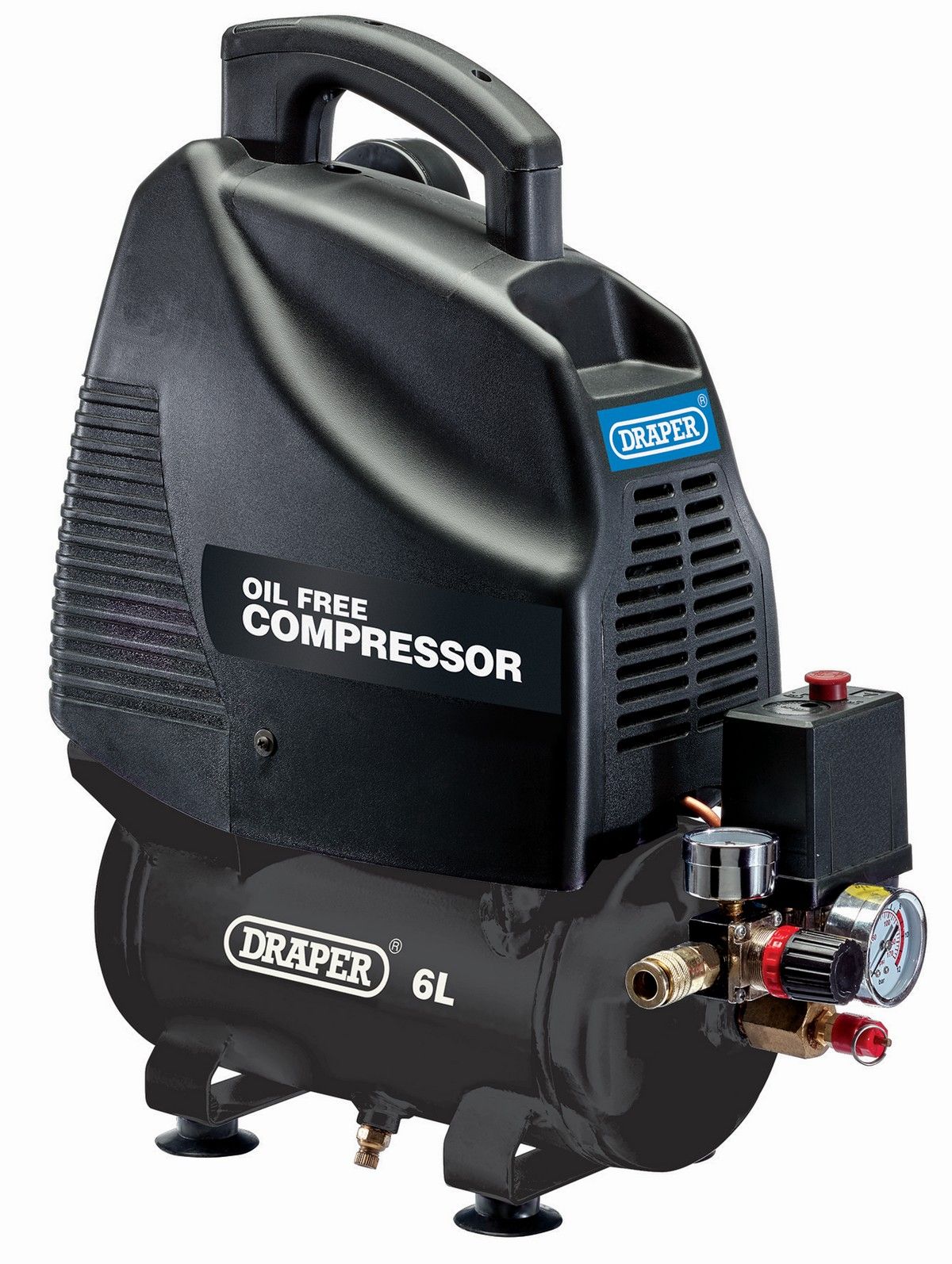 Draper Oil Free Compressor - 1.5HP 6ltr
