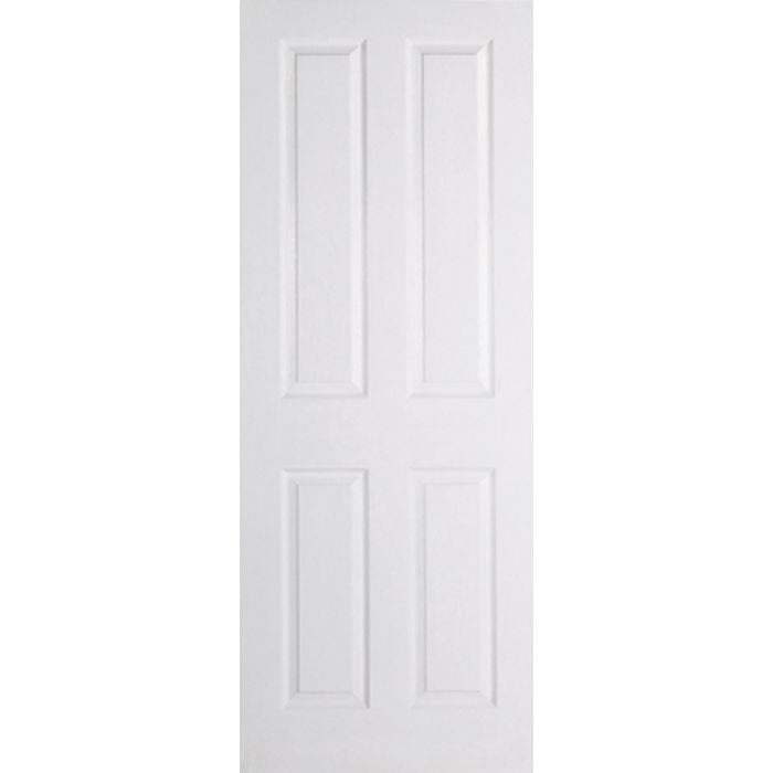 LPD Textured 4P Internal Door 1981 x 838mm Primed White Composite