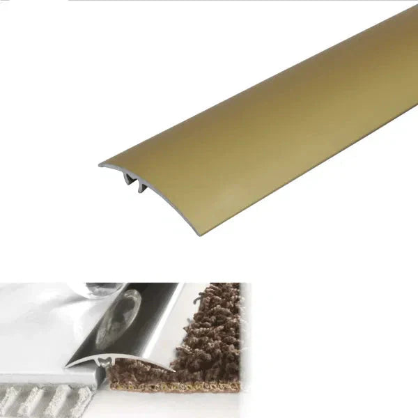 A65 50mm Anodised Aluminium Door Threshold Strip Gold