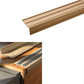 SA11 40 x 20mm Anodised Aluminium Non Slip Rubber Stair Nosing Edge Trim With Insert Gold With Beige Rubber
