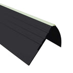 Flexible Luminescent Non-Slip PVC Stair Nosing 40x40mm 730-RDFL Black