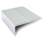NSL09 85 x 32mm Aluminium Non Slip Stair Nosing Edge Trim With Pvc Insert Ice Grey