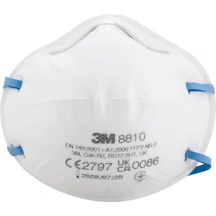 3M 8810 FFP2 Disposable Respirator Mask – Unvalved Dust, Mist & Particulate Protection – Pack of 20
