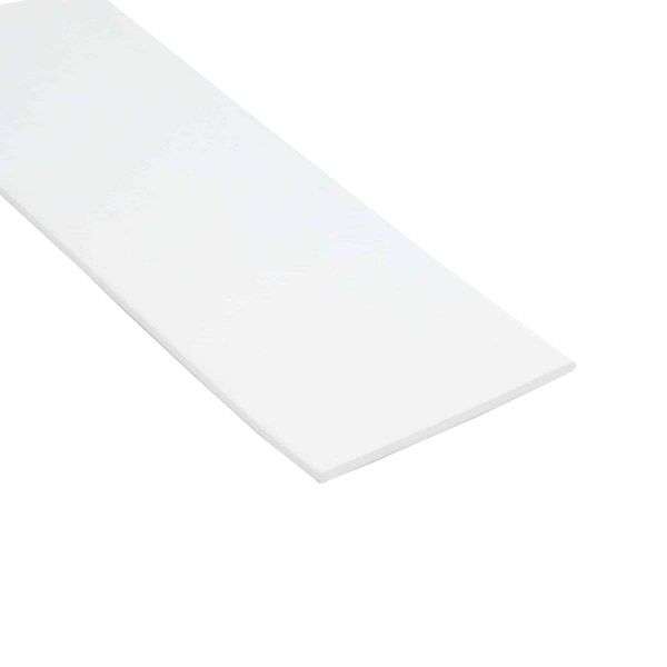 ASB 65x36mm Aluminator® Slimline PVC Stair Nosing – Non-Slip Aluminium Edge White Genesis