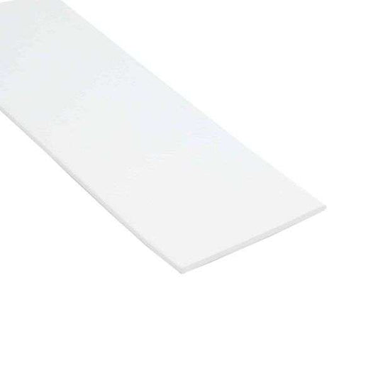 ASB 65x36mm Aluminator® Slimline PVC Stair Nosing – Non-Slip Aluminium Edge White Genesis