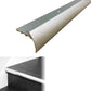 TVB 37.5 x 35mm Anodised Aluminium Bull Nose LVT Stair nosing Edge Profile For 5mm Flooring Matt Silver 2.7m Genesis