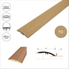 M-M0200 42mm PVC Wood Effect Flat Self-Adhesive Door Threshold Strip Beech F0 2.0m