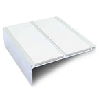 NHD11 91 x 32mm Aluminium Non-Slip Stair Nosing – Wide Safety Edge White