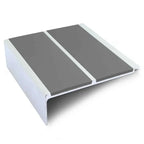 NHD11 91 x 32mm Aluminium Non-Slip Stair Nosing – Wide Safety Edge Midnight Grey