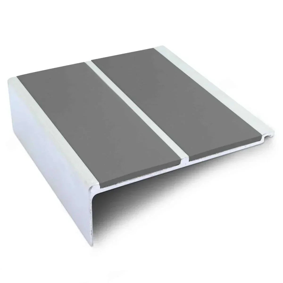 NHD11 91 x 32mm Aluminium Non-Slip Stair Nosing – Wide Safety Edge Midnight Grey